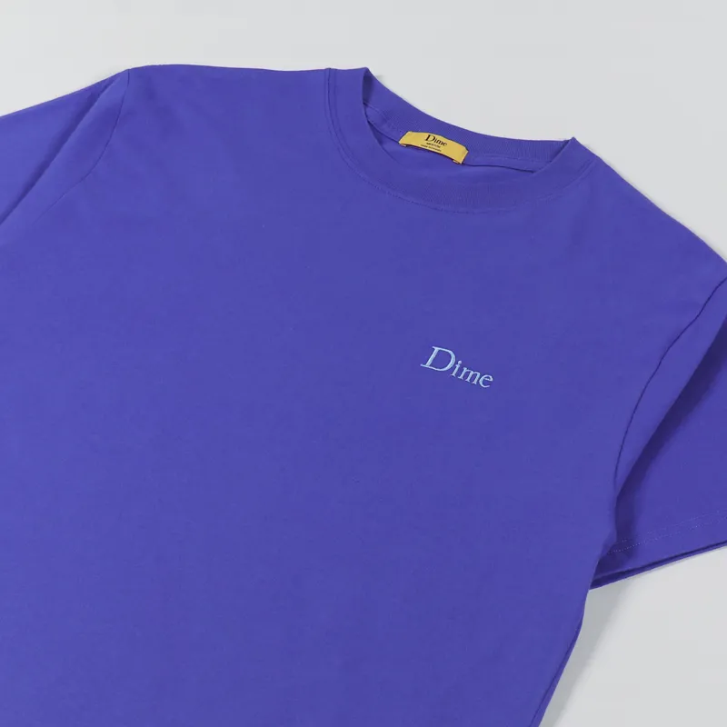 Dime Classic Small Logo T Shirt Ultramarine-2
