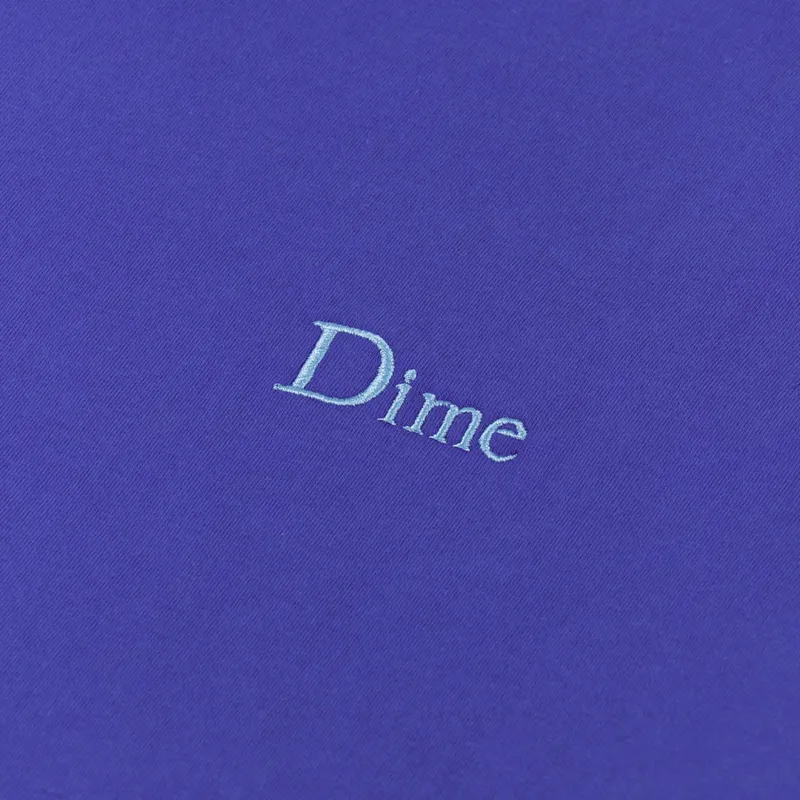 Dime Classic Small Logo T Shirt Ultramarine-1