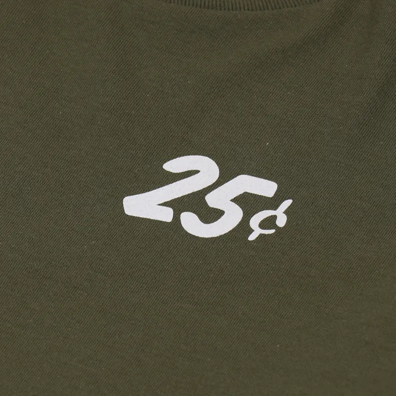 Quartersnacks Classic Snackman Long Sleeve T Shirt Olive-4