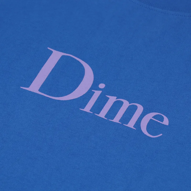 Dime Classic T Shirt Cobalt-1