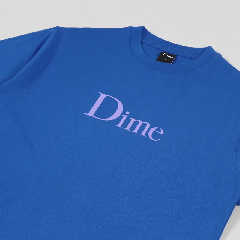 Dime Classic T Shirt Cobalt-2