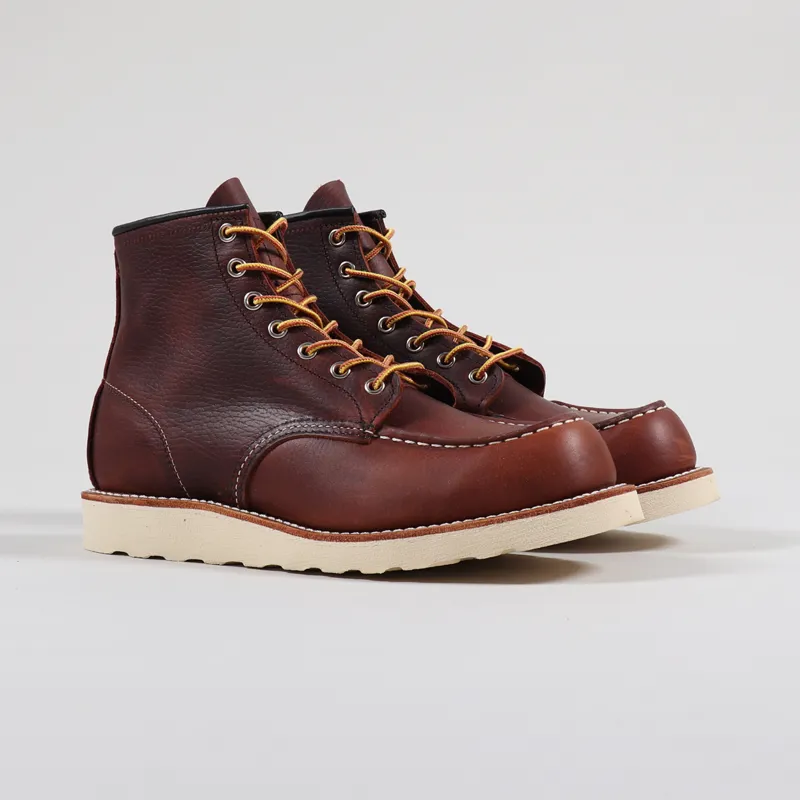 Red Wing Workwear Classic Moc Toe Leather Boots Brown