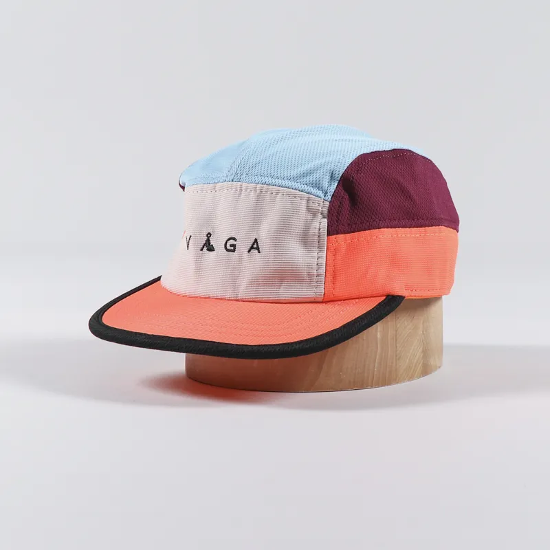 Vaga Running Logo Club Cap Light Pink Blue Orange