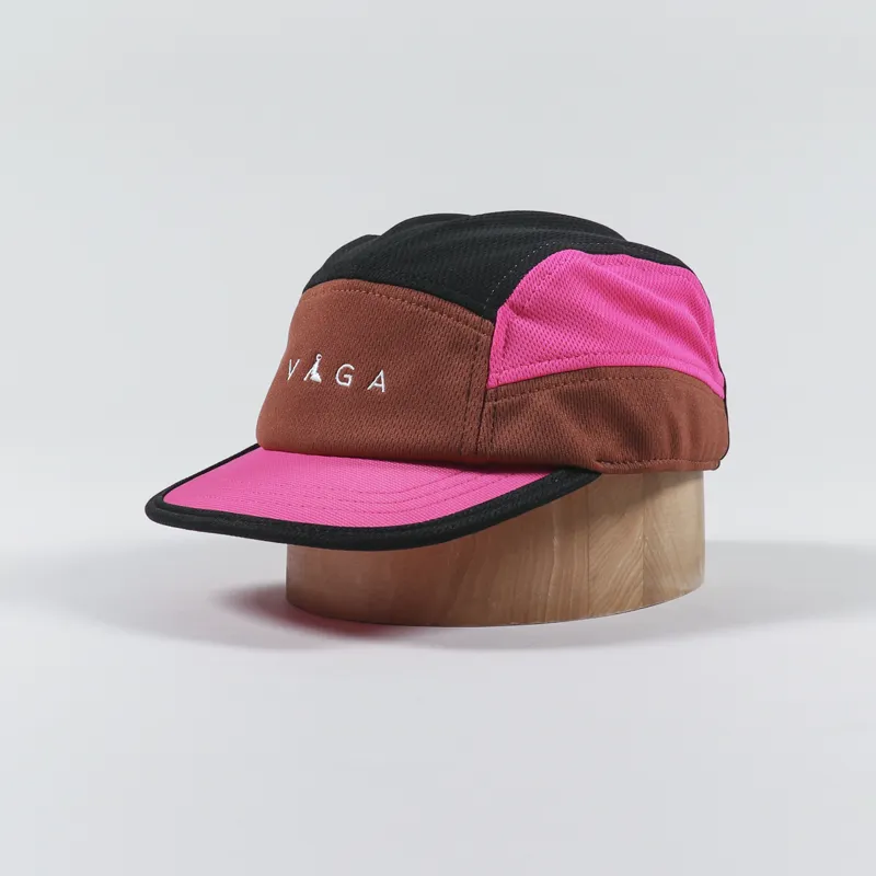 Vaga Logo Club Cap Brown Pink Black