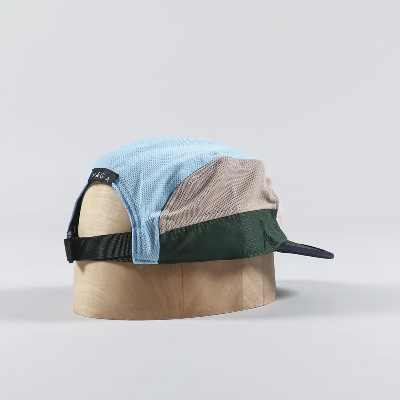 Vaga Logo Club Cap Beige Light Blue Army Green-1