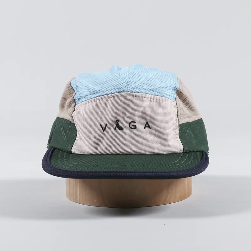 Vaga Logo Club Cap Beige Light Blue Army Green-2