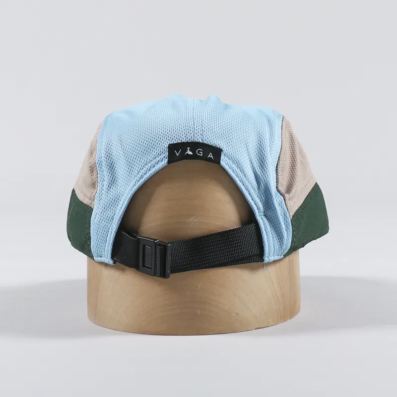Vaga Logo Club Cap Beige Light Blue Army Green-3