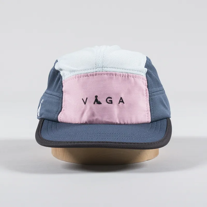 Vaga Running Logo Club Cap Mint Blue Pink Charcoal Run Hat