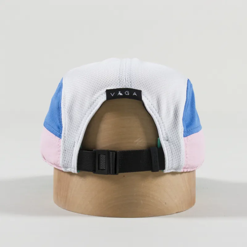 Vaga Logo Club Cap Ocean Green White Pale Pink Postal Blue-3