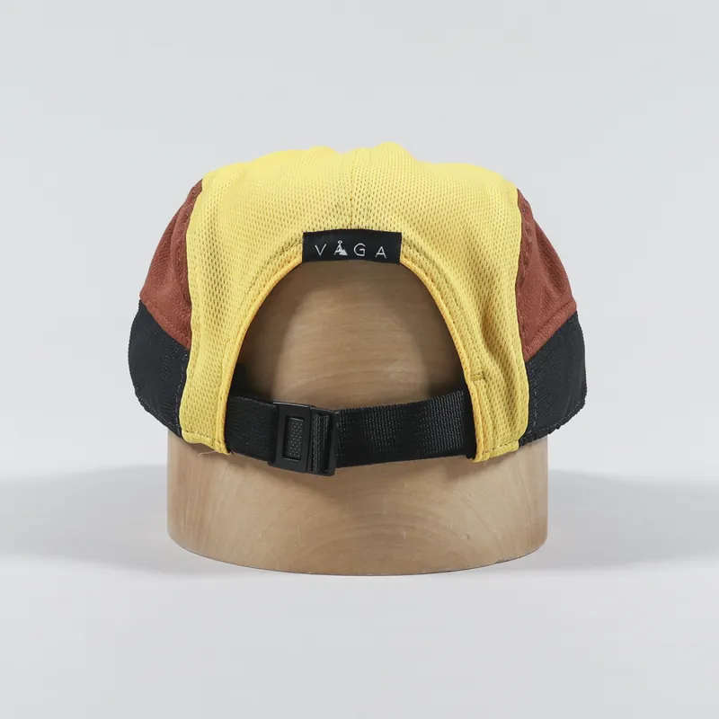 Vaga Logo Club Cap Ocean Mellow Yellow Brown-3