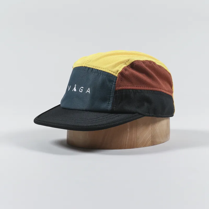 Vaga Logo Club Cap Ocean Mellow Yellow Brown