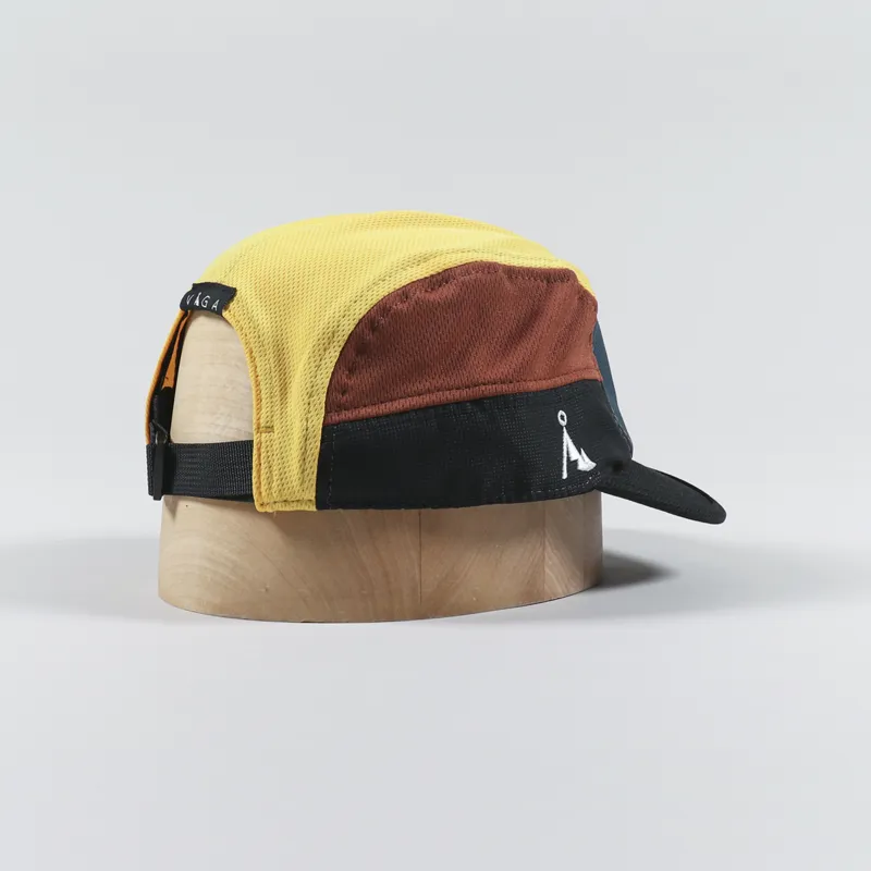 Vaga Logo Club Cap Ocean Mellow Yellow Brown-1