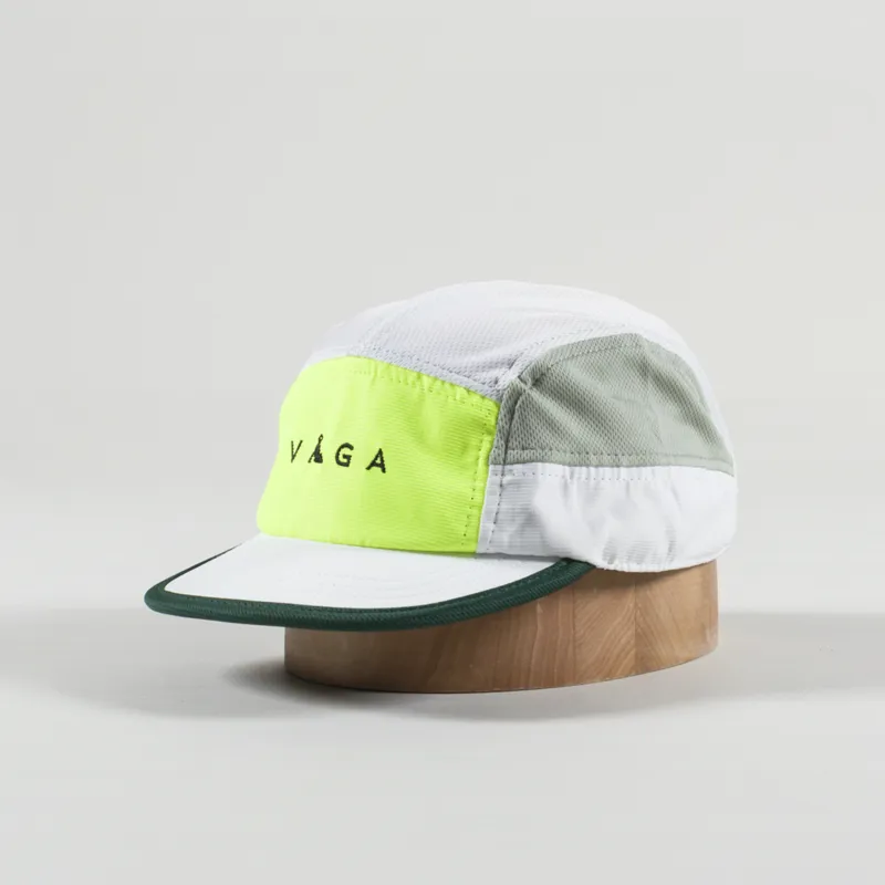 Vaga Logo Club Cap Chalk White Eucalyptus Green Neon Yellow Racing Green