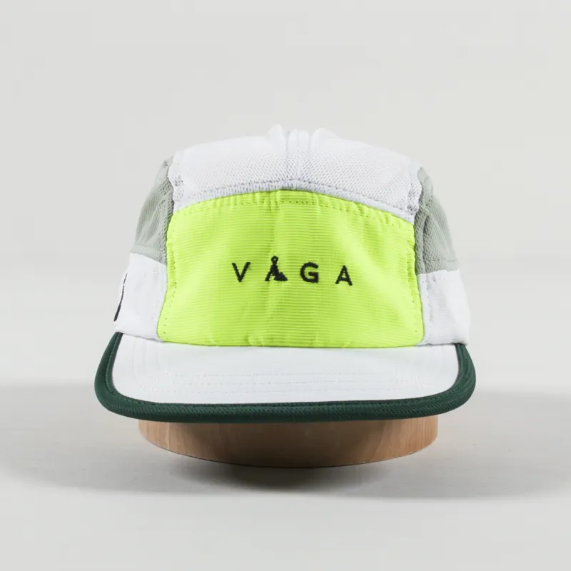 Vaga Logo Club Cap Chalk White Eucalyptus Green Neon Yellow Racing Green-2