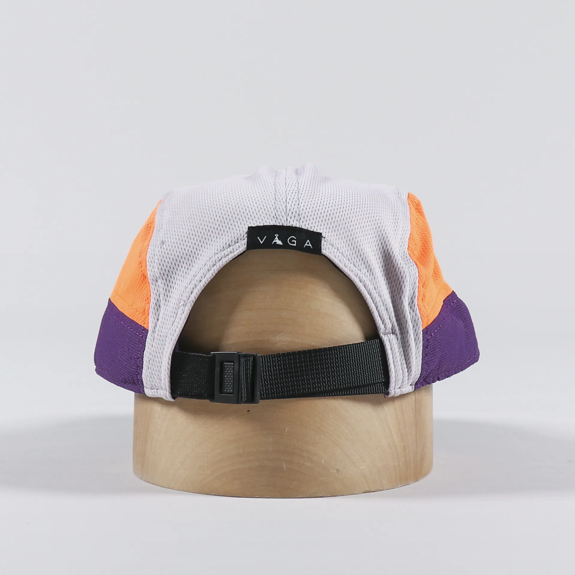 Vaga Logo Club Running Cap White Lilac Purple Neon Orange