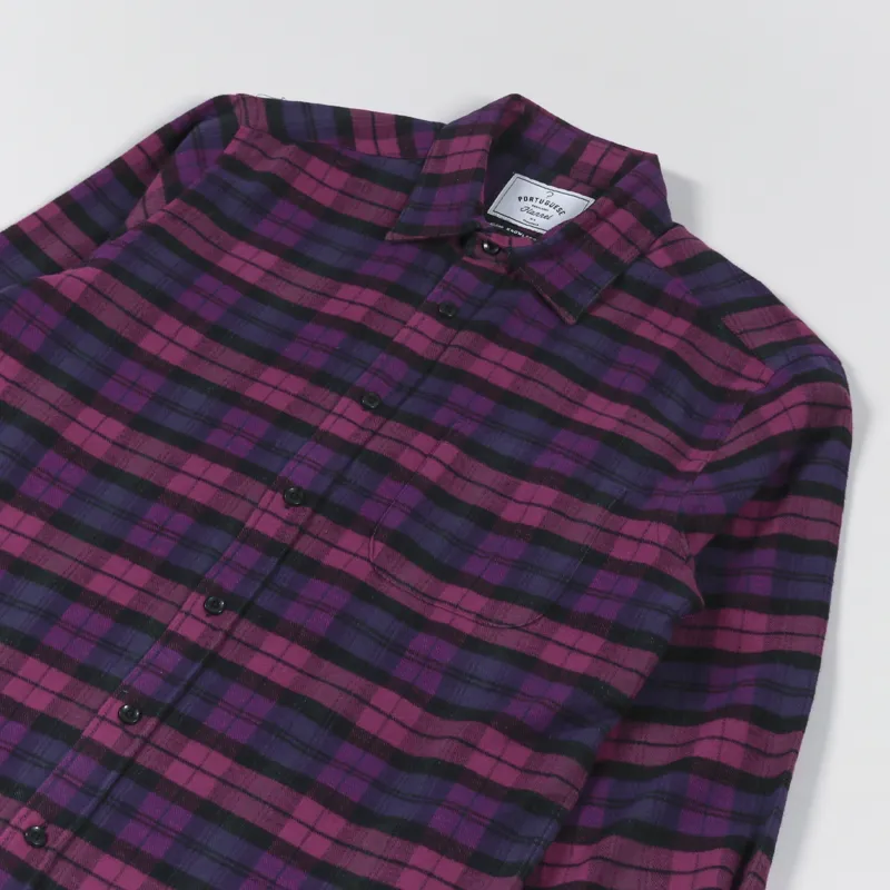 Portuguese Flannel Clubbing Shirt Purple-2