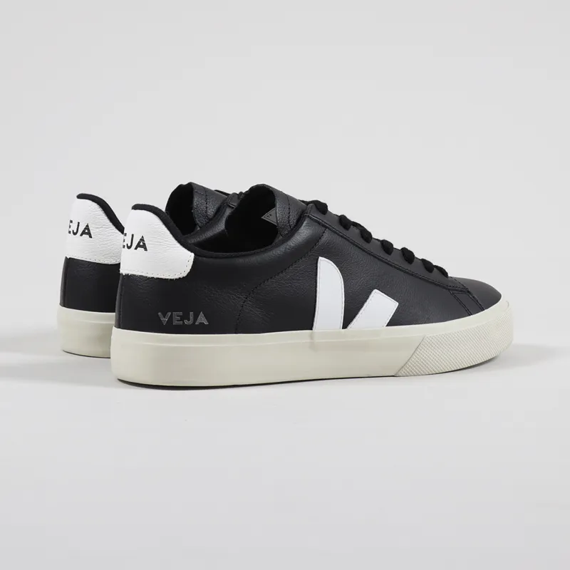 Veja Campo Chromefree Shoes Black White-2