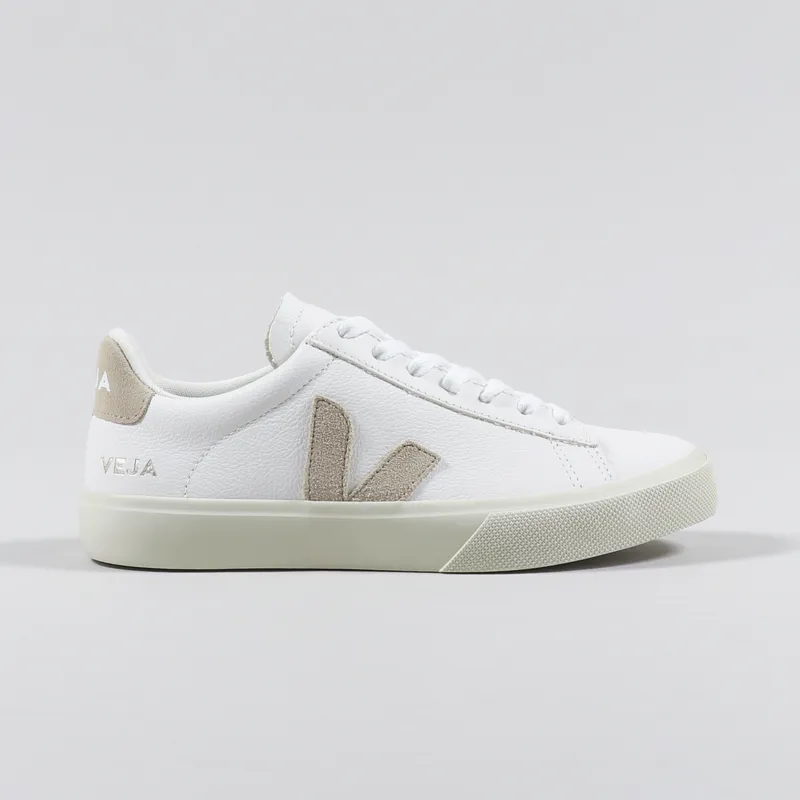 Veja Womens Campo Chromefree Shoes Extra White Almond-4