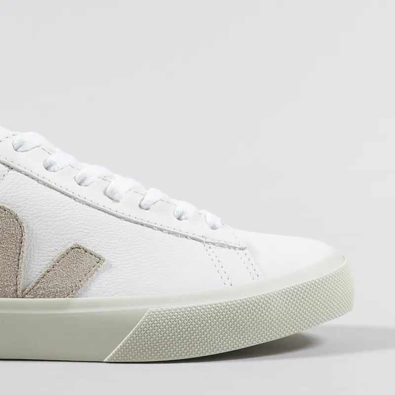 Veja Womens Campo Chromefree Shoes Extra White Almond-6