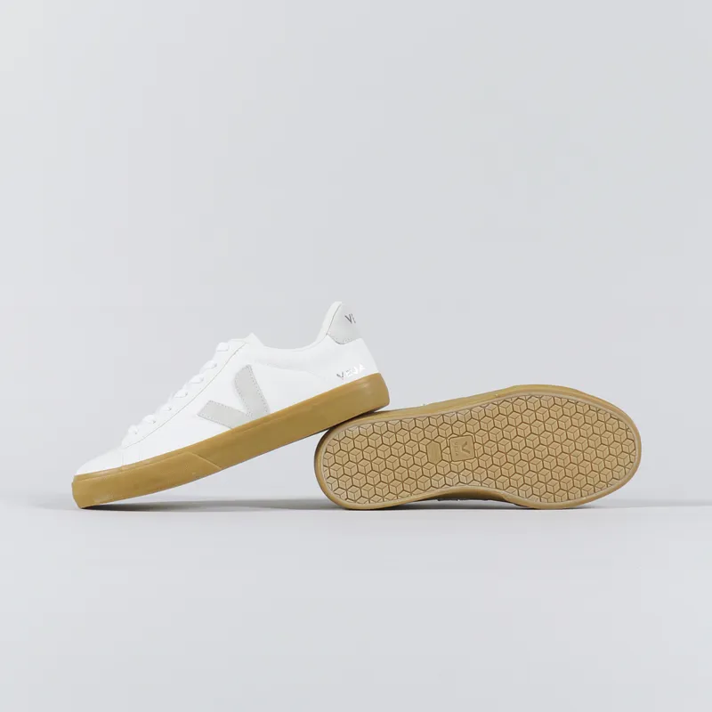 Veja Womens Campo Chromefree Shoes Extra White Natural-2