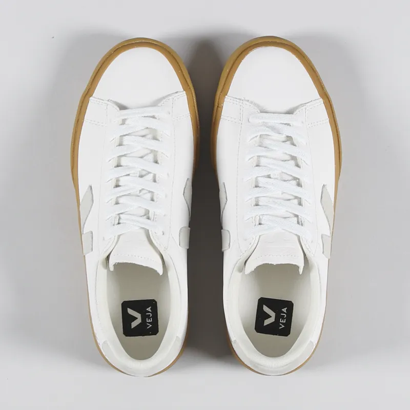 Veja Womens Campo Chromefree Shoes Extra White Natural-1