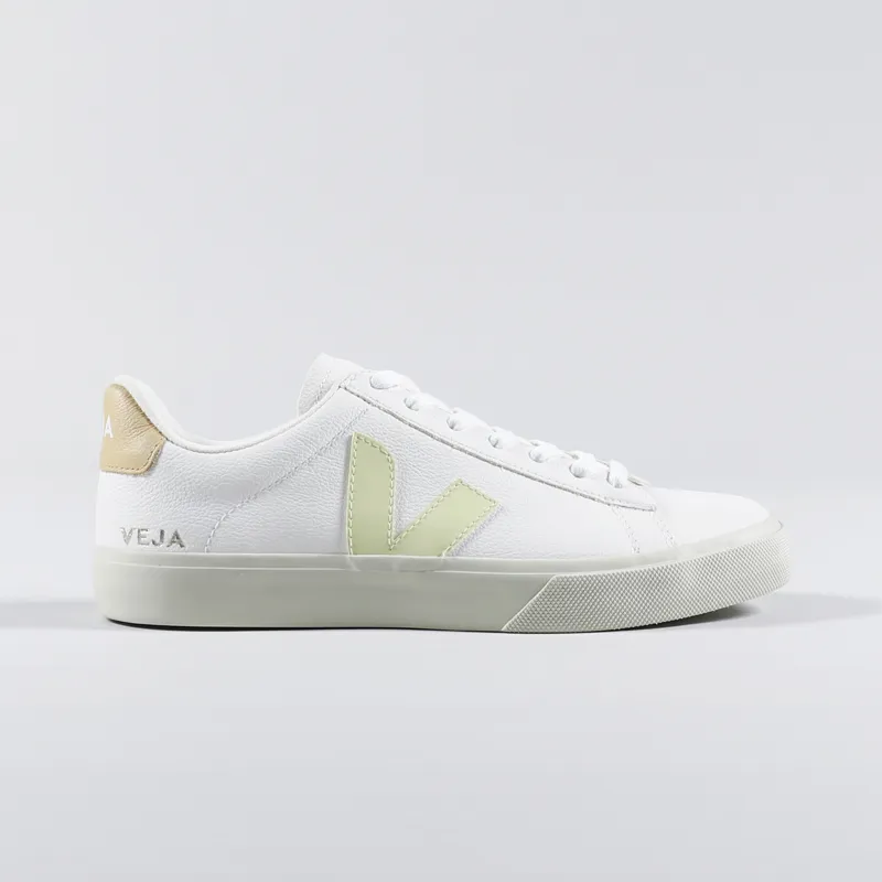 Veja Womens Campo Chromefree Shoes Extra White Sun Peach-4