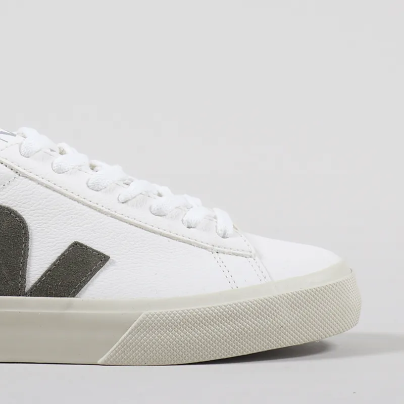 Veja Womens Campo Chromefree Shoes Extra White Kaki-5