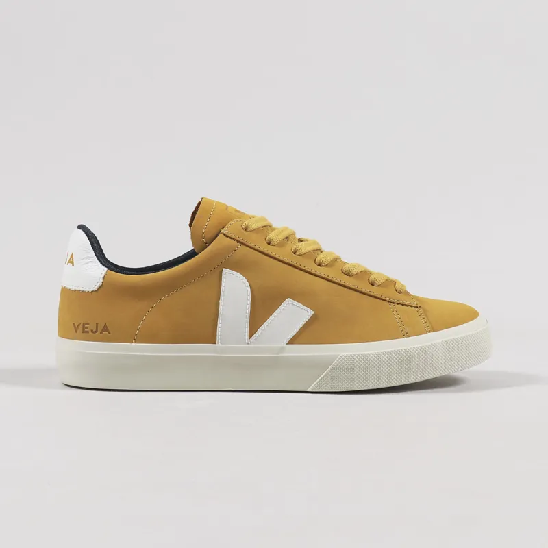 Veja Campo Nubuck Shoes Moutarde White-4
