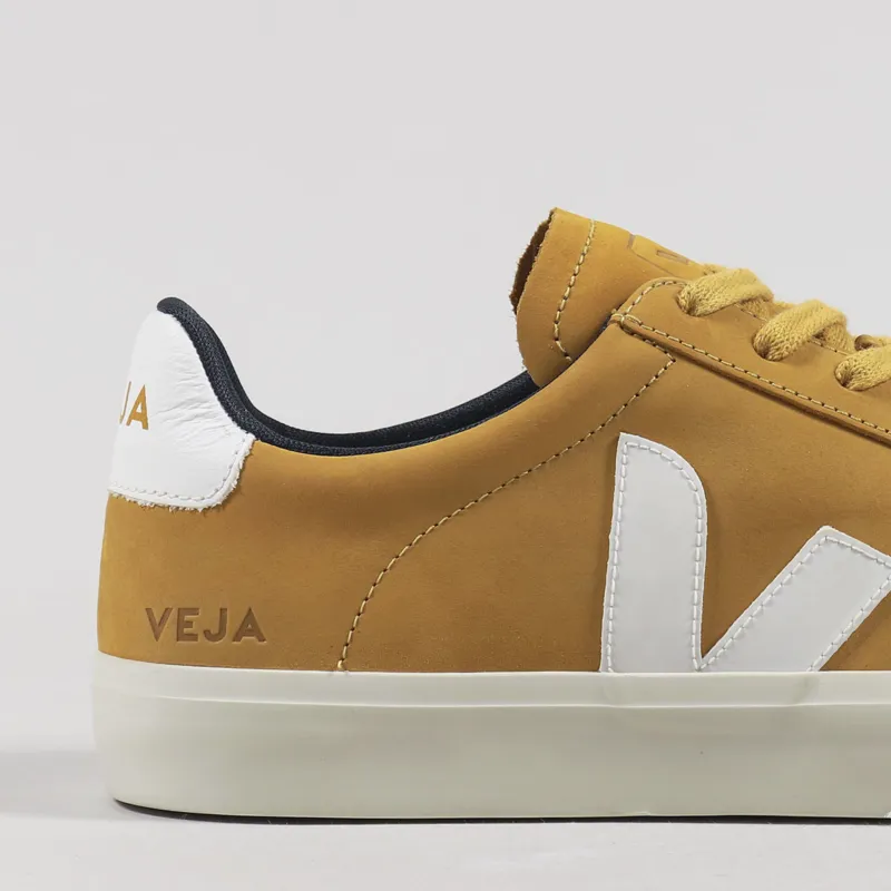 Veja Campo Nubuck Shoes Moutarde White-5