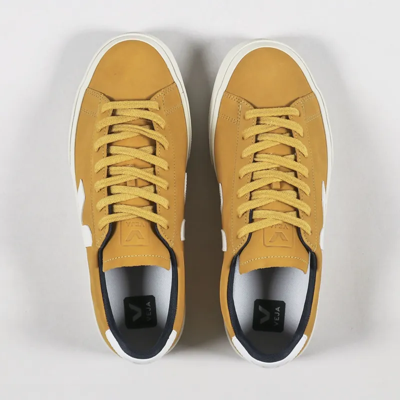 Veja Campo Nubuck Shoes Moutarde White-3