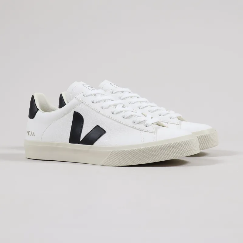 Veja Sneakers Mens Campo Chromefree Shoes Extra White Black