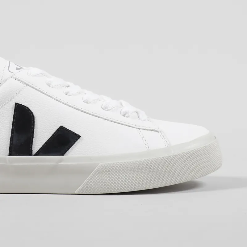 Veja Womens Campo Chromefree Shoes Extra White Black-5