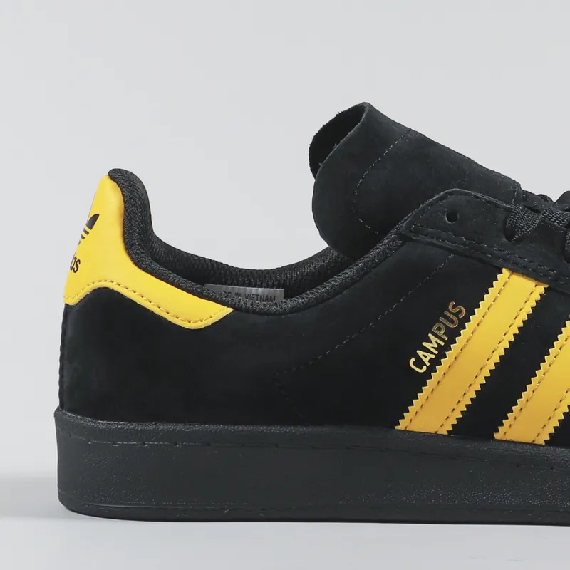 Adidas Skateboarding Campus ADV Shoes Black Bold Gold-5