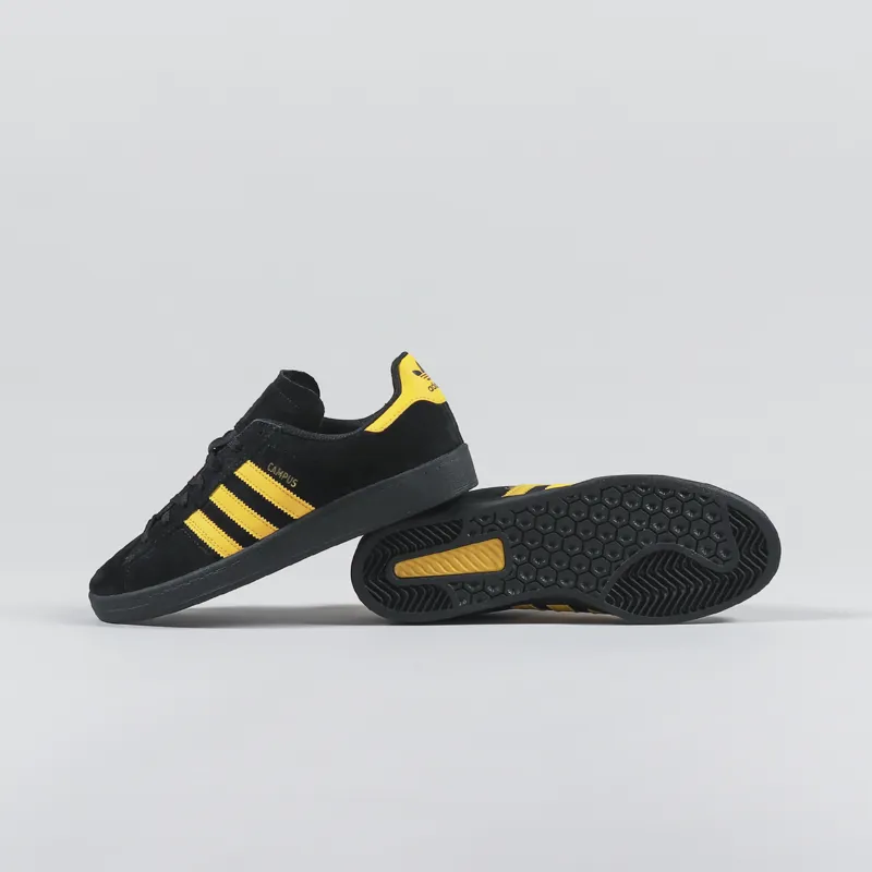 Adidas Skateboarding Campus ADV Shoes Black Bold Gold-2