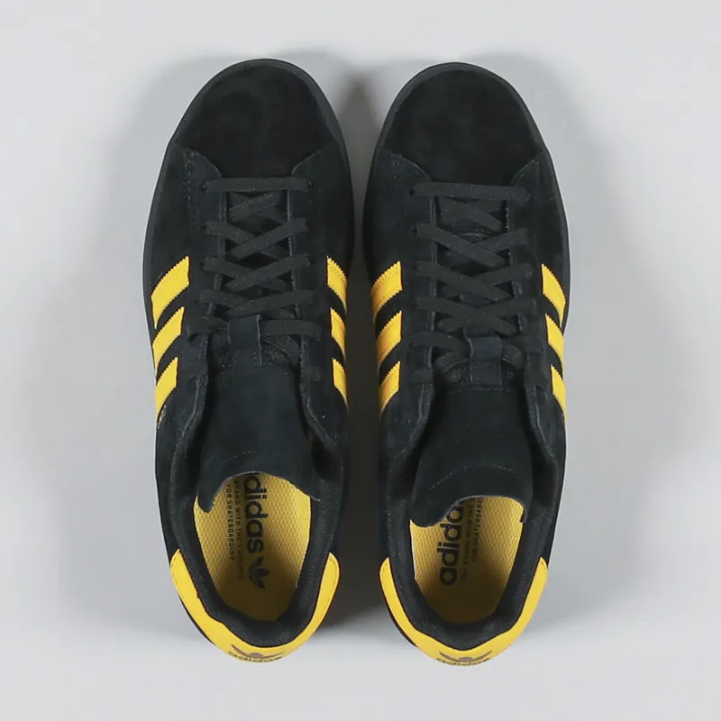 Adidas Skateboarding Campus ADV Shoes Black Bold Gold-1