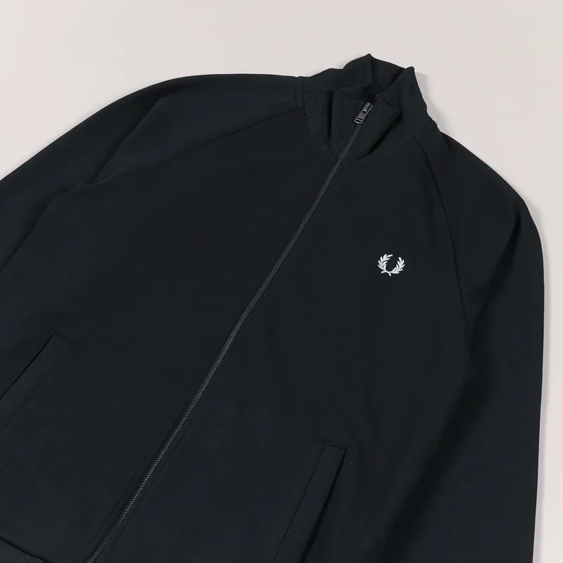 Fred Perry Concealed Tape Track Jacket Black-2