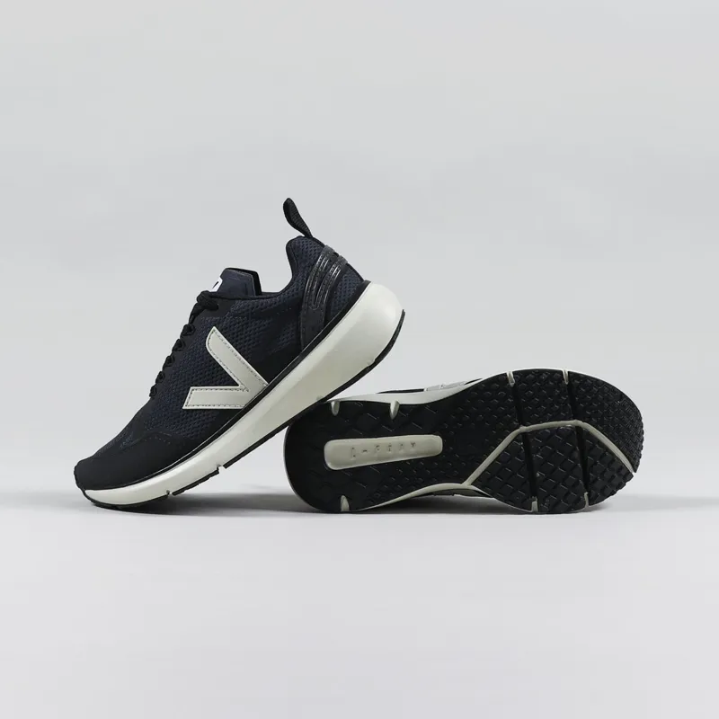 Veja Womens Condor 2 Alveomesh Shoes Nautico Pierre Black-1