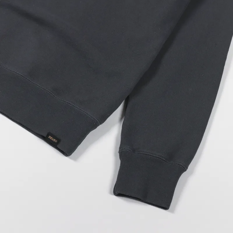 Deus Ex Machina Canggu Surf Crew Sweat Phantom Black-4