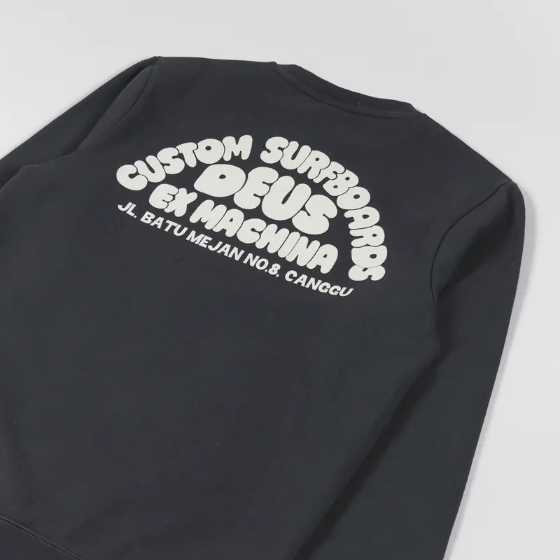 Deus Ex Machina Canggu Surf Crew Sweat Phantom Black-2