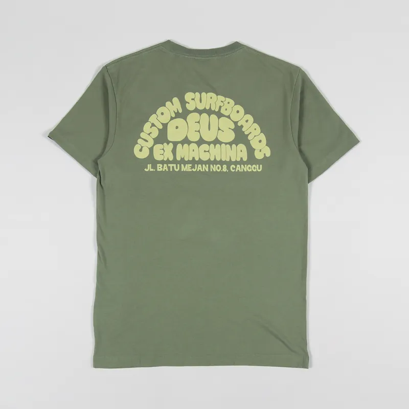 Deus Ex Machina Canggu Surf T Shirt Clover Green