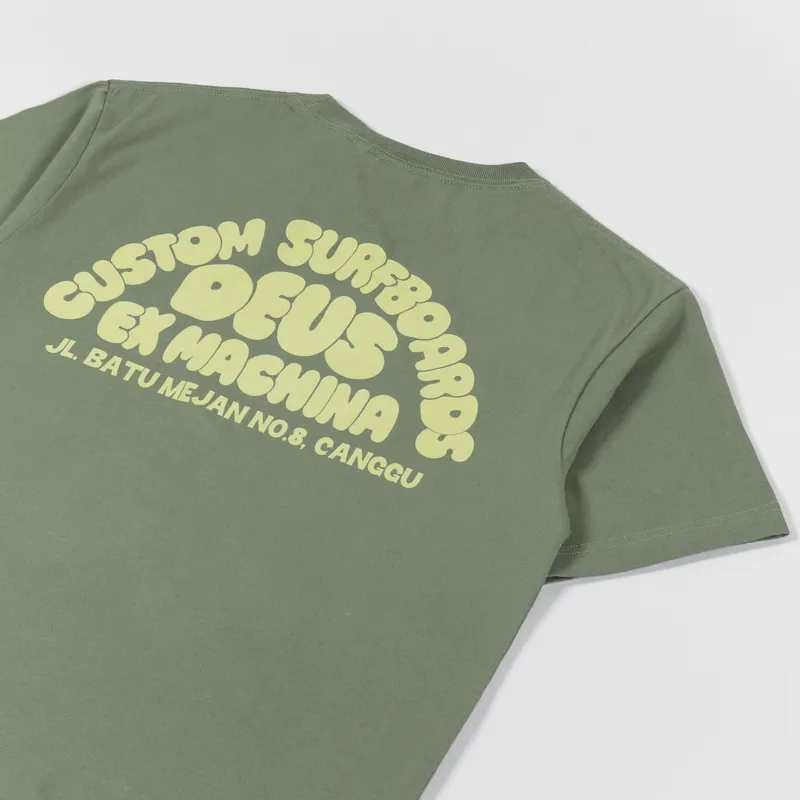 Deus Ex Machina Canggu Surf T Shirt Clover Green-2