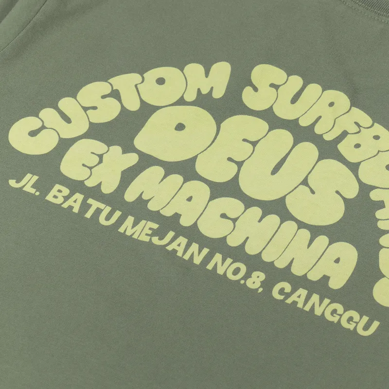Deus Ex Machina Canggu Surf T Shirt Clover Green-4