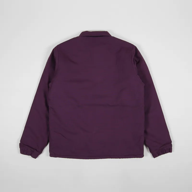 Carhartt WIP Canvas Coach Jacket Boysenberry Black Stone Washed-2