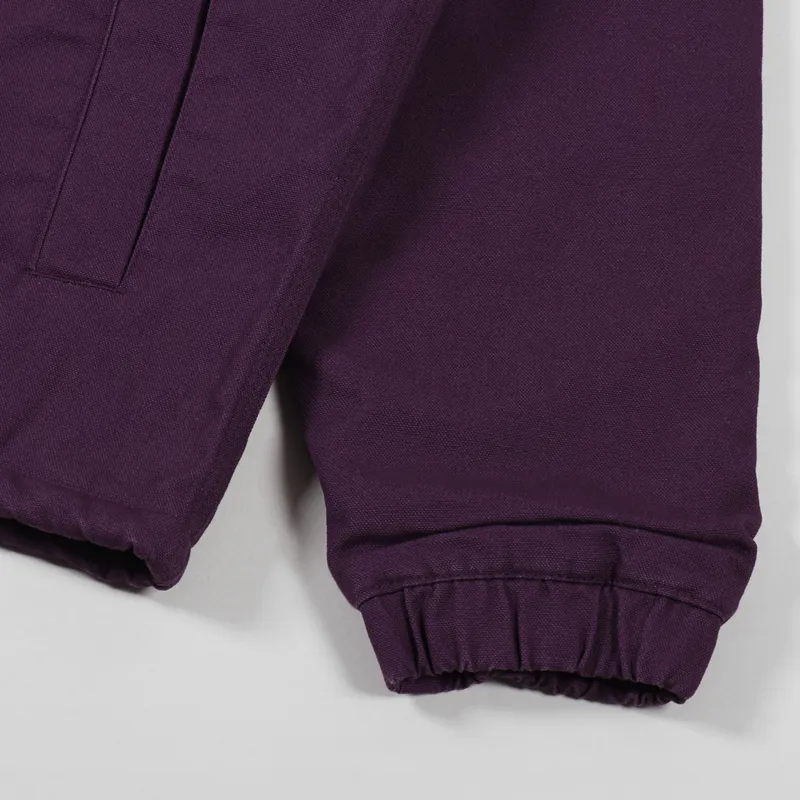 Carhartt WIP Canvas Coach Jacket Boysenberry Black Stone Washed-6