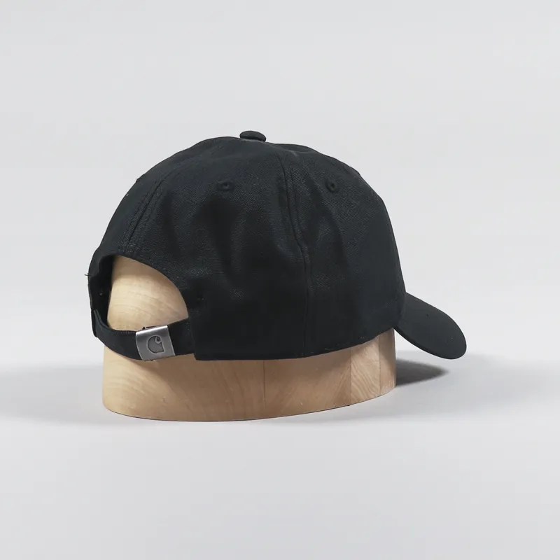 Carhartt WIP Canvas Script Cap Black White-1