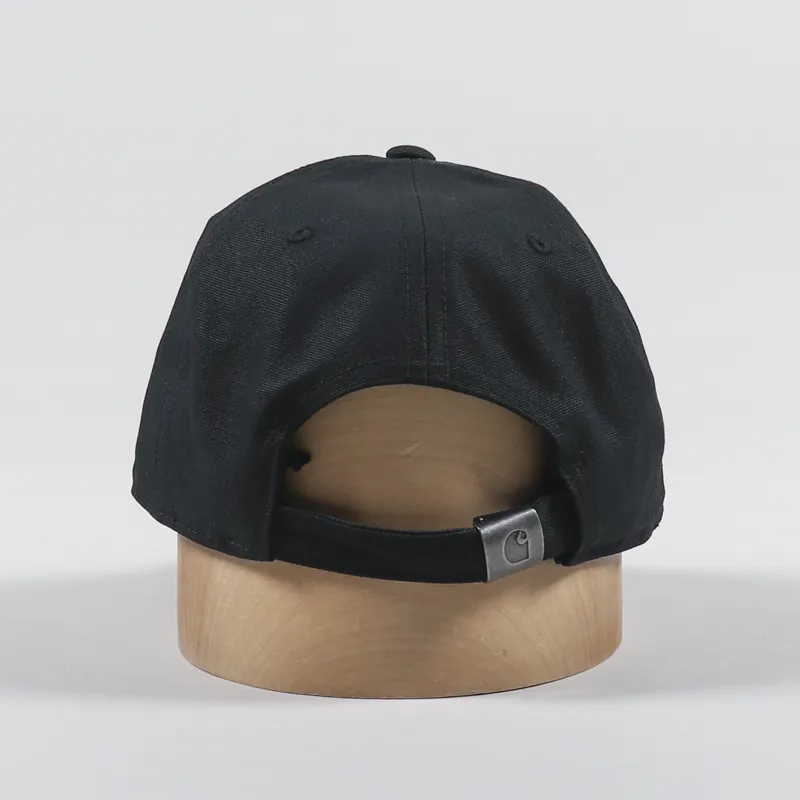 Carhartt WIP Canvas Script Cap Black White-3