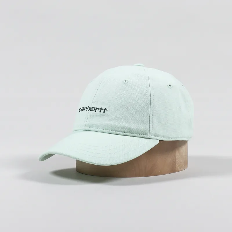 Carhartt WIP Canvas Script Cap Pale Spearmint Hedge