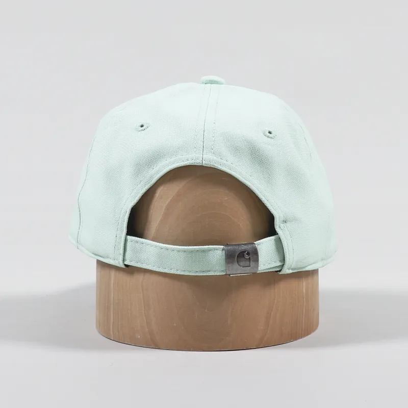 Carhartt WIP Canvas Script Cap Pale Spearmint Hedge-3