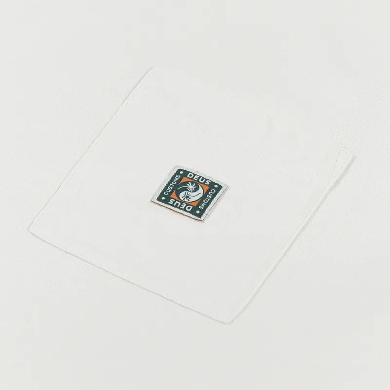 Deus Ex Machina Canyon Pocket T Shirt Dirty White-1