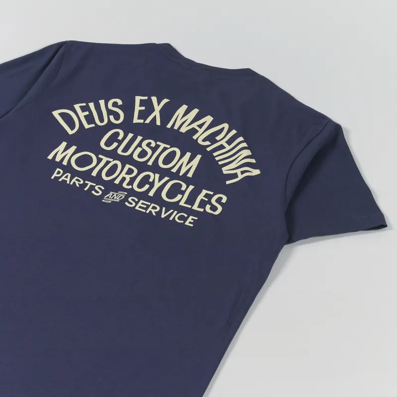Deus Ex Machina Canyons T Shirt Navy-2